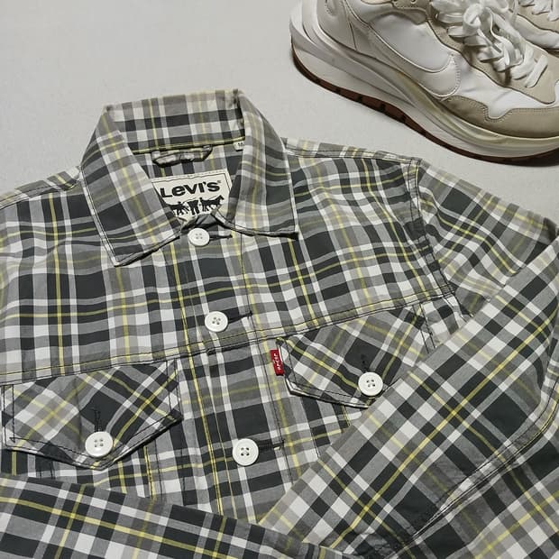 levis 리바이스 체크 트러커 자켓 천