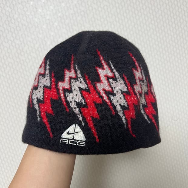 00s 나이키 acg 번개 라이트닝 그래픽 비니 고프코어