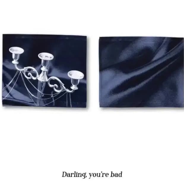 달링유어배드 튜브탑 divine 체인 달유밷 디바인