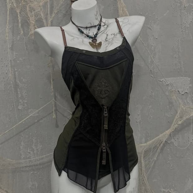 Ozzon Twoway Zipup Detail Top