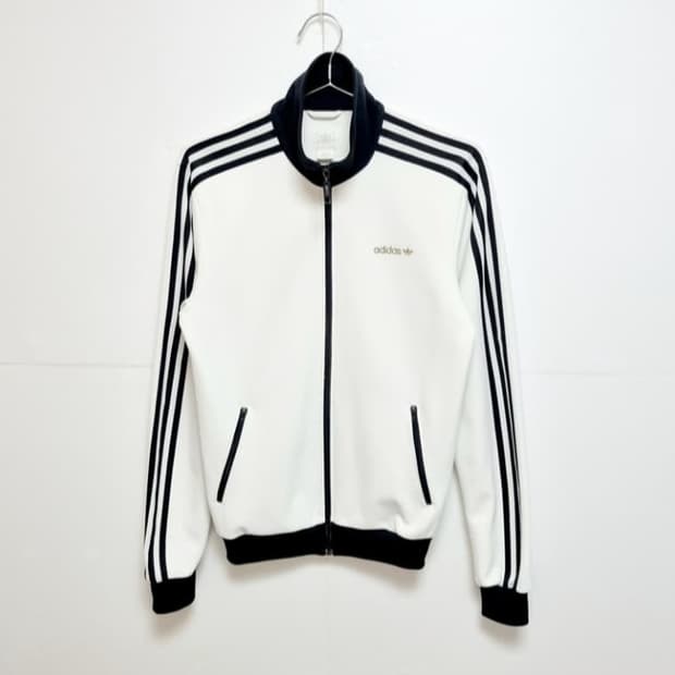 남성 레어 아디다스 금장로고 베켄바우어 화이트 흰색 트랙탑 져지 저지