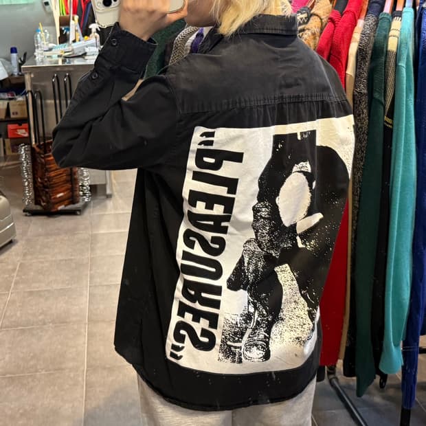 [NO.9] VTG 블랙 셔츠