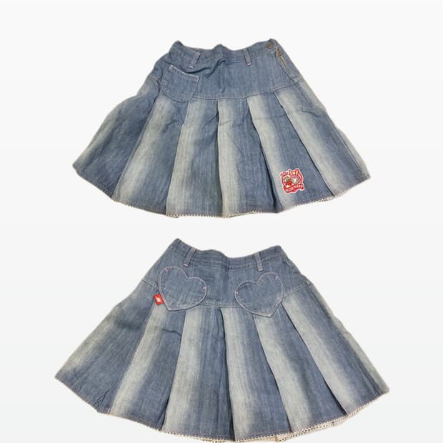 성인용 메조피아노 mezzo piano 청치마 스커트 미니 y2k 갸루