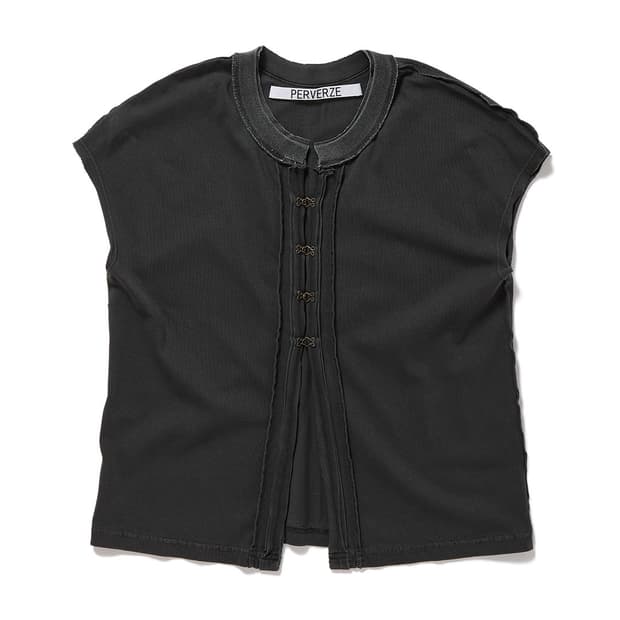 [F]퍼버즈 26ss Front Lock 슬리스브리스 티/그레이