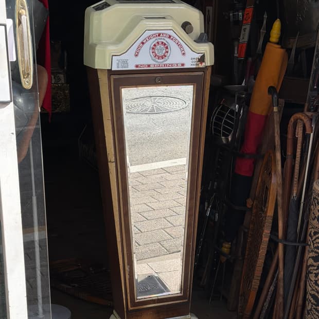 빈티지 소품 1930년 미국 엔틱 몸무게 저울