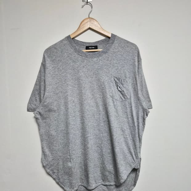 네넷Ne-net 그레이 와이드 포켓 티셔츠 2 T-157