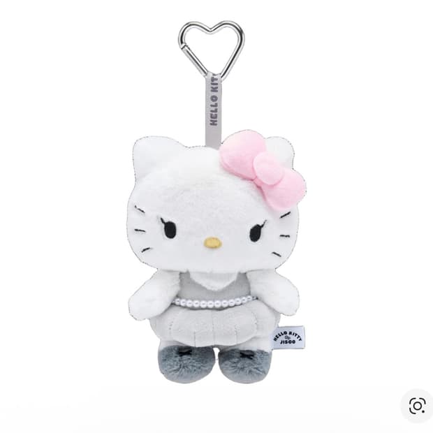 헬로키티 지수 콜라보 키링 핑크그레이