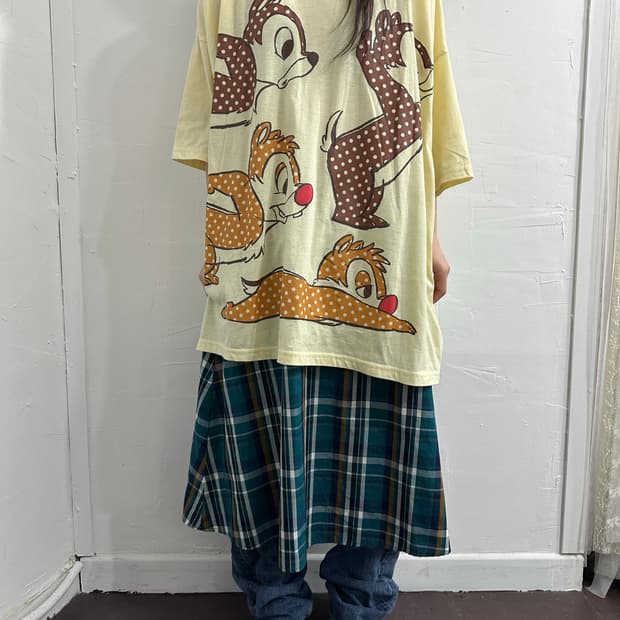 gu check skirt