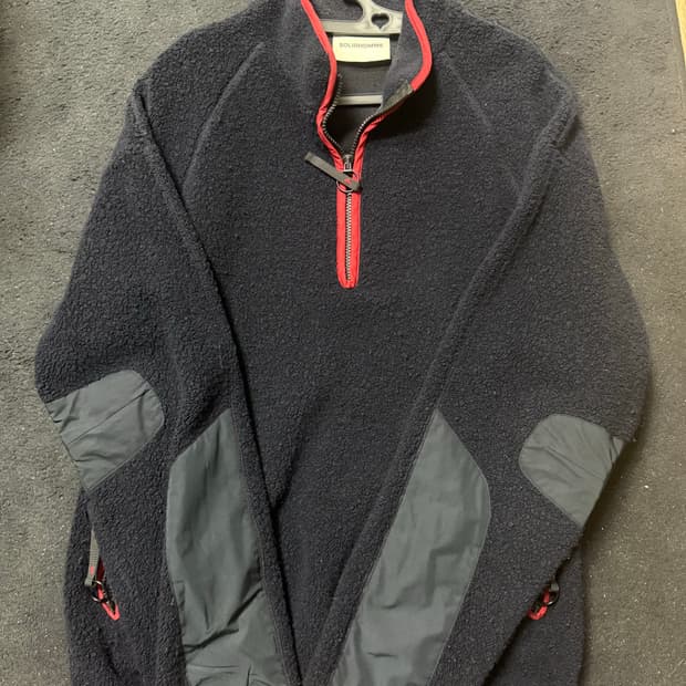 솔리드옴므 반집업 후리스 50