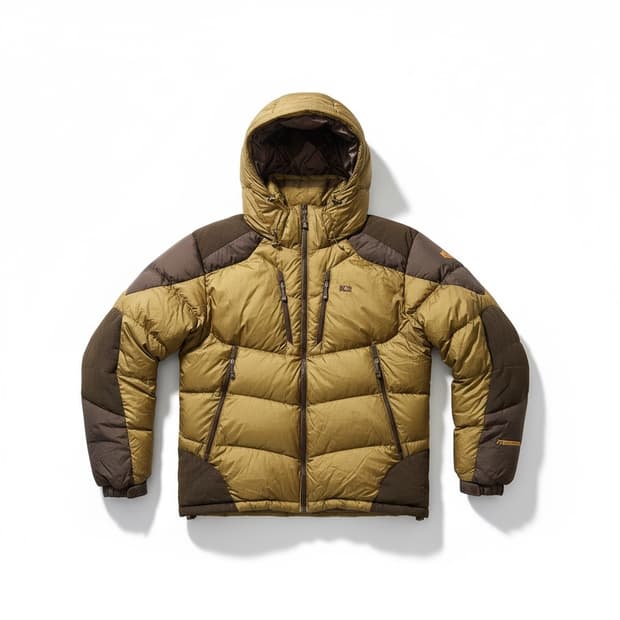 K2 구스 패딩 골드 브라운