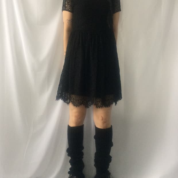 Back lace up point lace onepiece