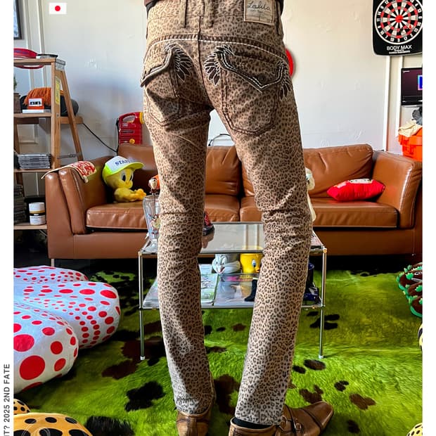 90-00s LOLITA JEANS Japan Leopard Pants