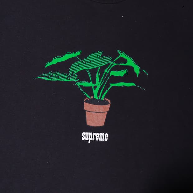 Supreme 슈프림 17FW 플랜트 반팔 티셔츠 블랙 XL