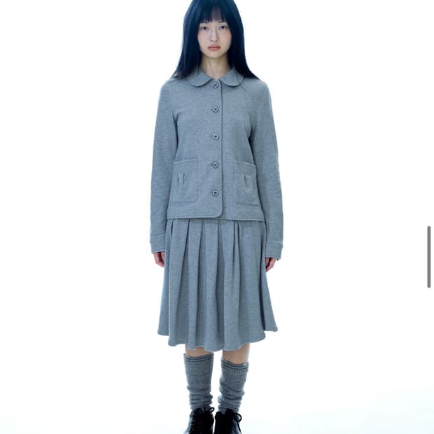 코이세이오 COZY SWEAT Set up  (MELANGE GREY)