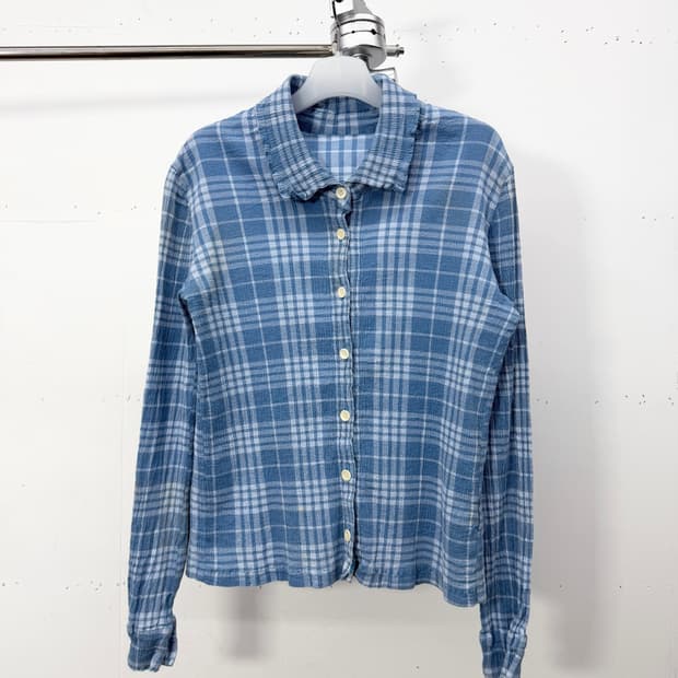 Tsumori Chisato Crinkle Check Cardigan
