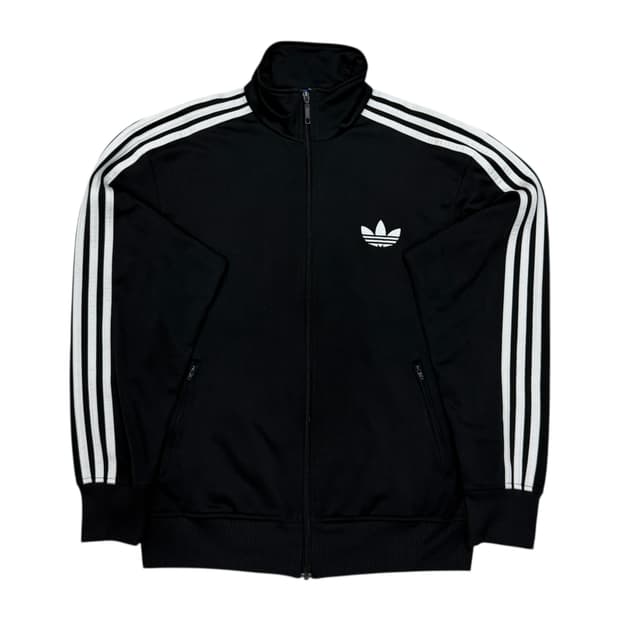 아디다스 빈티지 구파 파이어버드 블랙 검흰 트랙탑 져지 자켓 XL