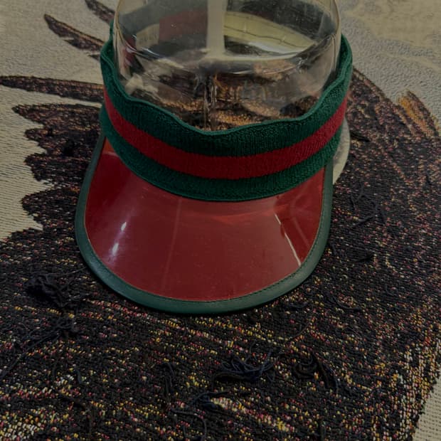 (파워정품) 구찌 오피디아 스트라이프 선캡