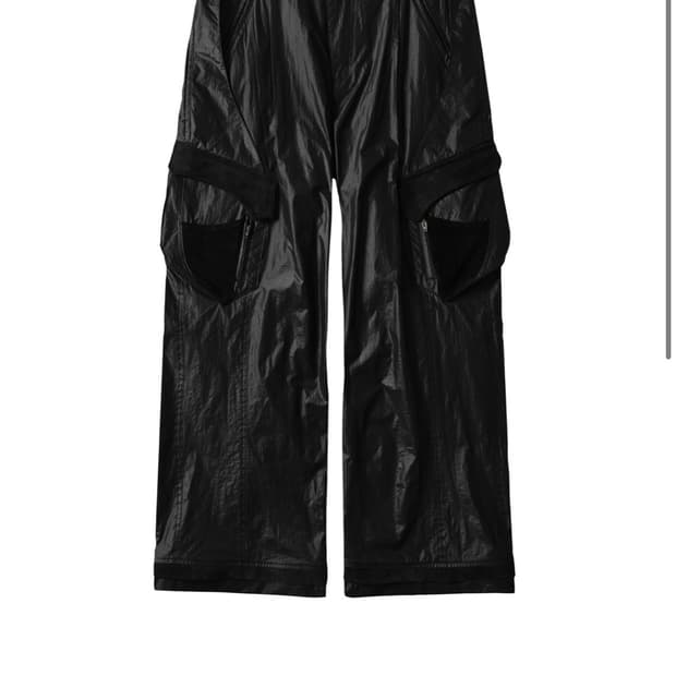 (S) 엑슬림 ep.7 04 트라우져 글로시 블랙 팬츠