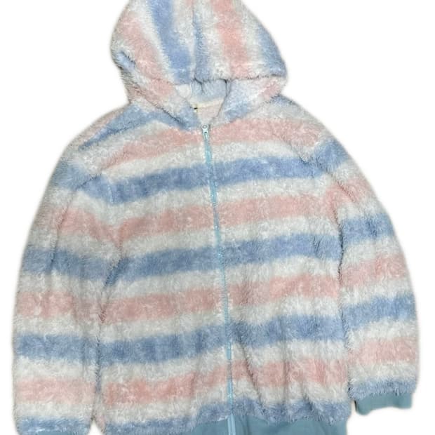 빈티지 젤라또피케st 퍼 후드집업