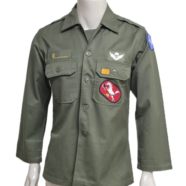 육군 구형 9사단 수색대대 병장 민무늬 전투복 상의 자켓 (M)