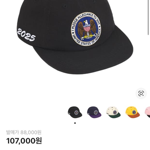 25FW 슈프림 6패널 캡