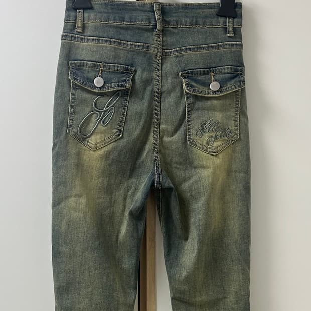 워싱 부츠컷 팬츠