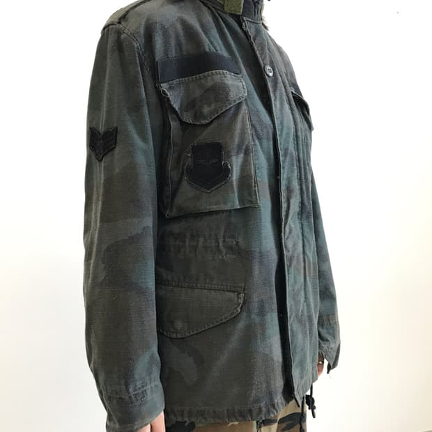 Vintage M-65 Style Woodland Field Jacket