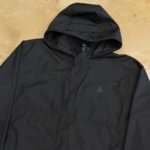 XXL 나이키 ACG 블랙 후드 바람막이 