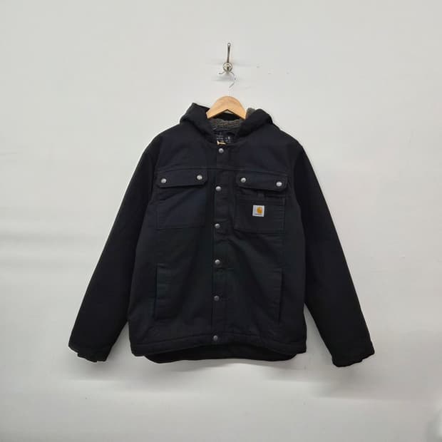 칼하트 블랙 셰르파 디트로이트 워크 자켓 남녀공용 M