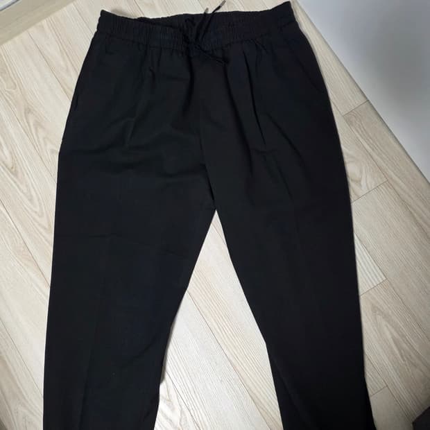 [36] 무탠다드 와이드 이지 밴딩 크롭 슬랙스 [블랙]