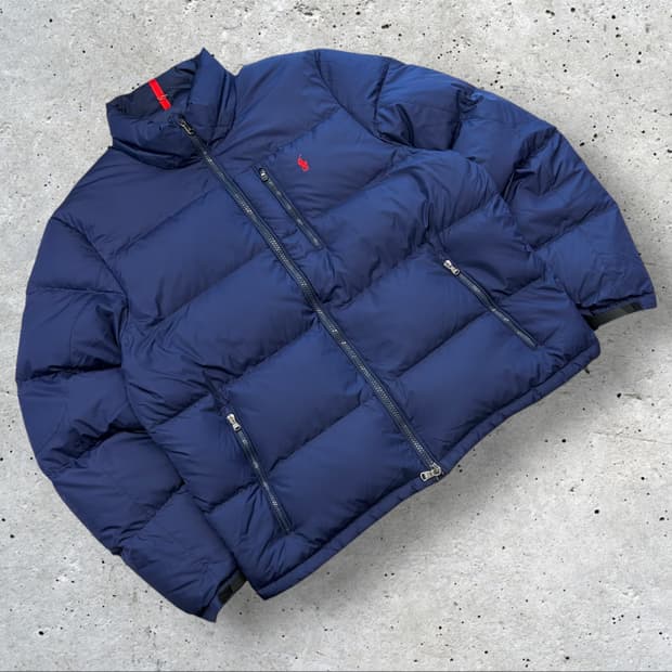 [2XL] 폴로 랄프로렌 다운 네이비 패딩 점퍼 C17