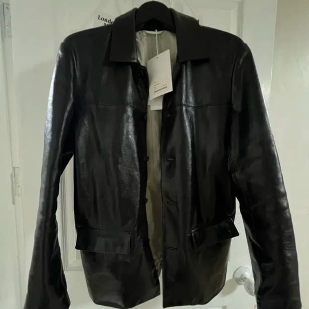 강정석 레더 카코트 새상품 48size