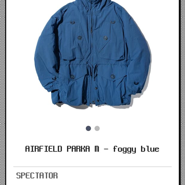 [새상품/L사이즈] 스펙테이터 에어필드 파카 블루