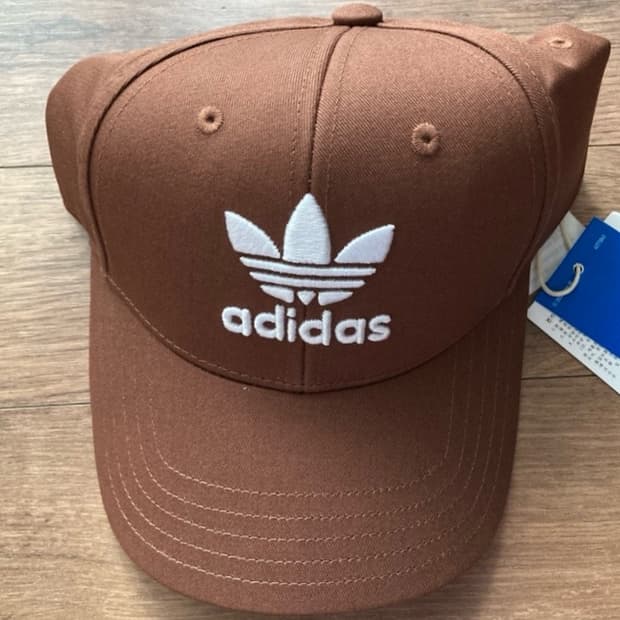 아디다스 브라운(갈색) 볼캡 야구모자 - 새상품