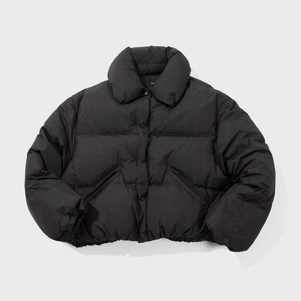 유노이아 플랩 포켓 구스다운 재킷 블랙