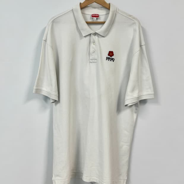 KENZO 겐조 보케 플라워 반팔 피케 카라티 3XL