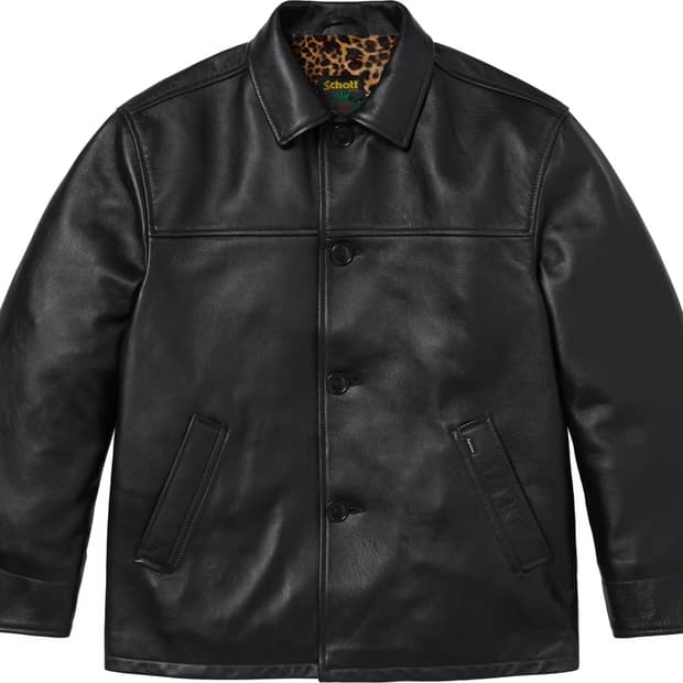 슈프림 쇼트 레더 카코트 L