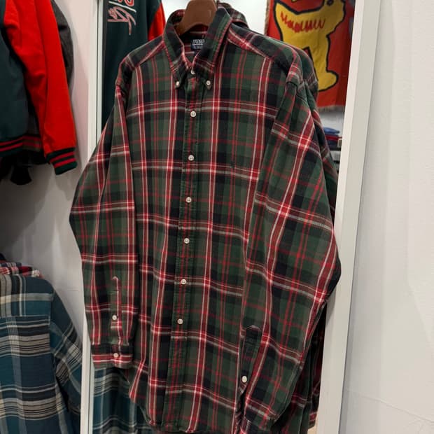 90-00s Polo RL 폴로 랄프로렌 코튼 플란넬 체크 셔츠