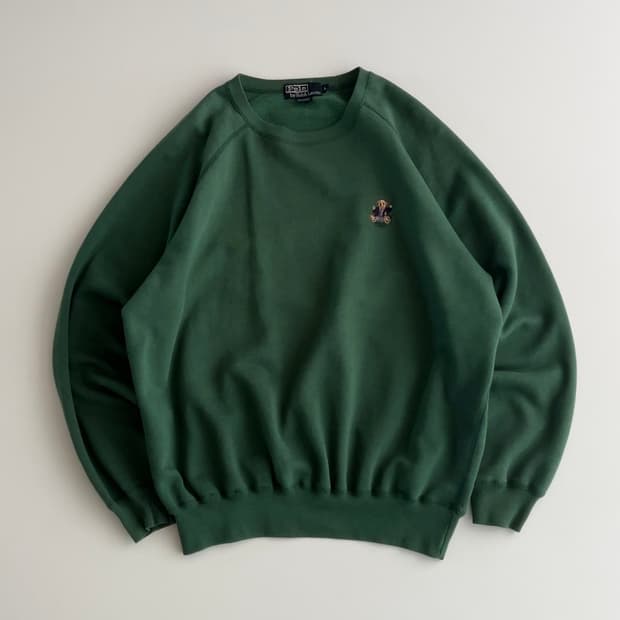 폴로 랄프로렌 90s 싯다운 베어 맨투맨 L