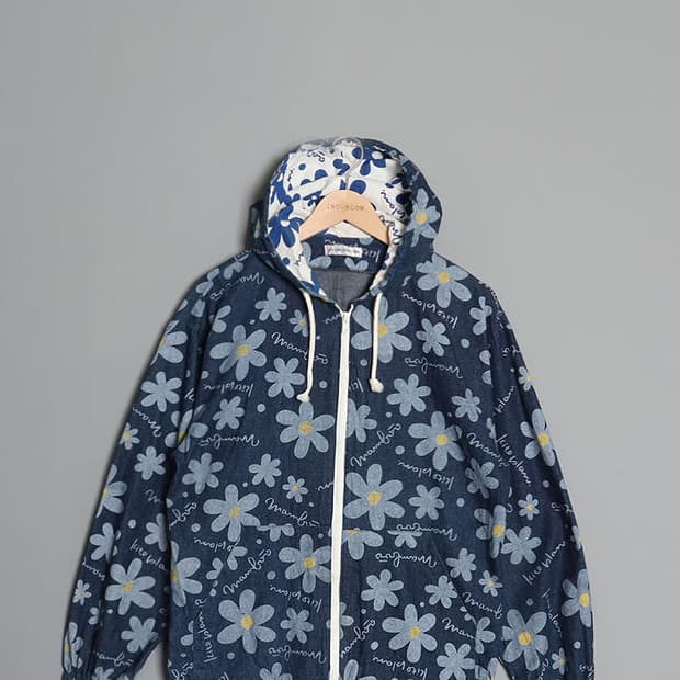 NITE PLAN COMMISSION Hooded Denim Jacket