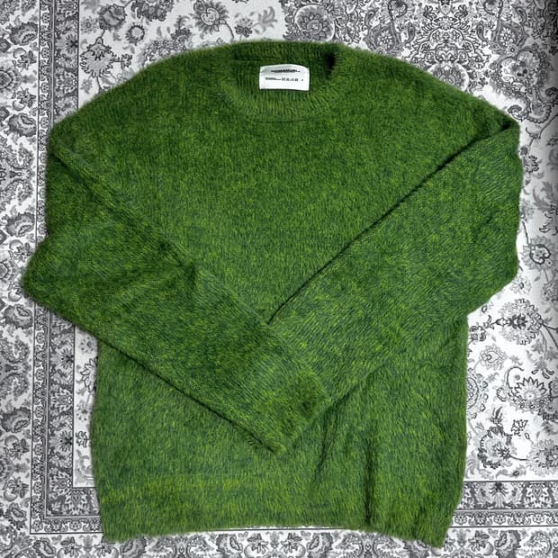 노매뉴얼  그린 니트