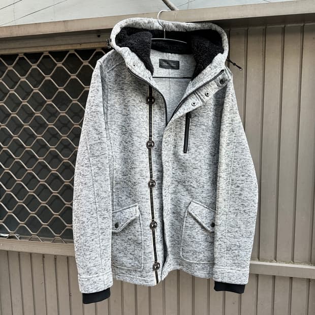 Thruxton gray fur buttoned detail jacket