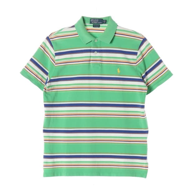 폴로 랄프로렌 멀티 스트라이프 피케 반팔 티셔츠 M
