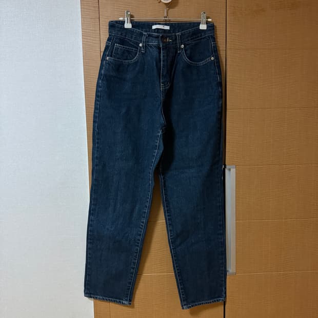 m 모멧 투엘브 절개포인트 진청 팬츠