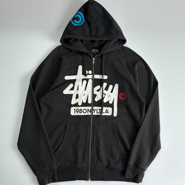 Stussy 스투시 00‘s 아카이브 스펠 후드집업