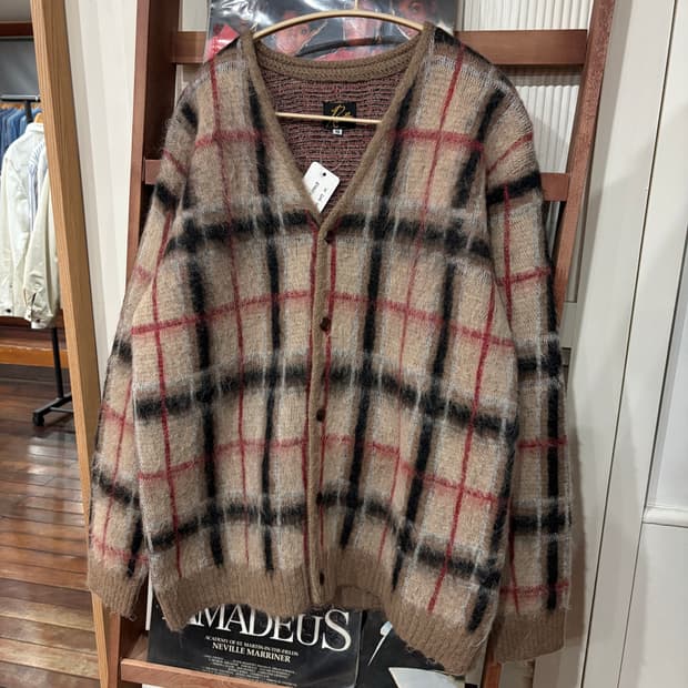 Needles × 417 EDIFICE 모헤어 니트 가디건