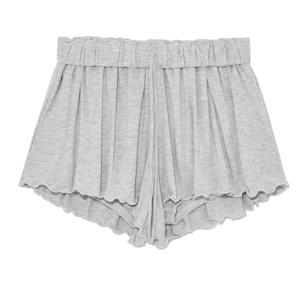 글로니 트월 플레어 쇼츠 백멜란지 M