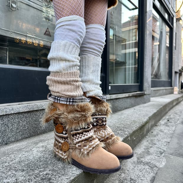 00s MUK LUKS 무크룩스 퍼 랩 부츠 풀박스