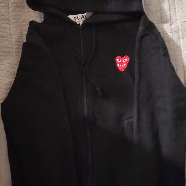 꼼데가르송 더플와펜 후드집업L