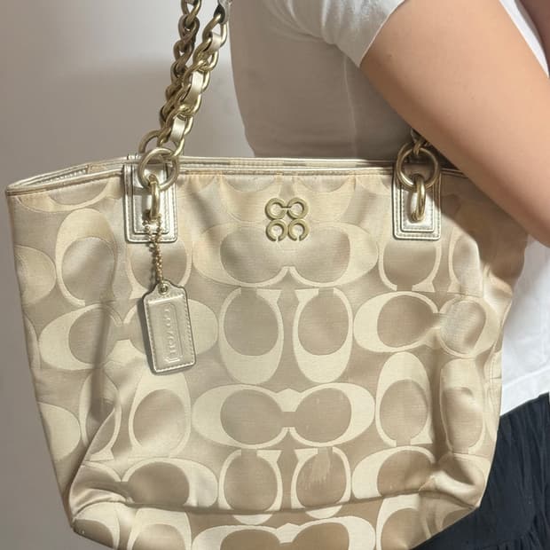 Coach 코치 시그니처 빈티지 갸루 숄더백